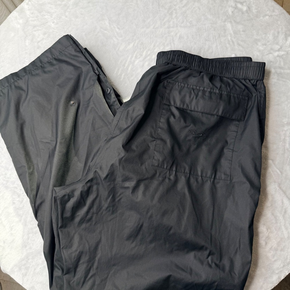 Snake Eyes Performance Rainwear Mens XXL Black Golf Rain Pants Waterproof Lined